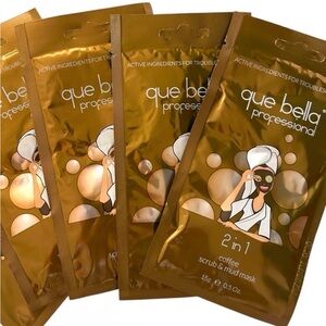 4 packs Professional Coffee Scrub & Mud Mask - Gold